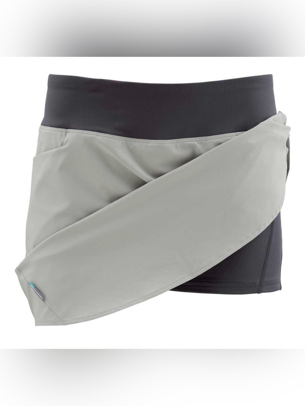 Simms Women’s Active Skort in Light Gray and Black, Size L, EUC